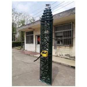 15M Sectional Steel Winch Up Self Supporting Telescoping Antenna Mast Tower