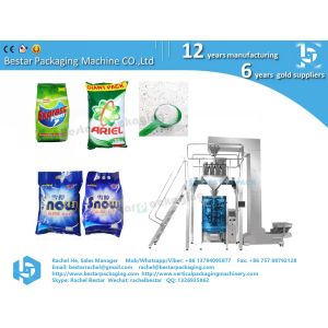 Multi-head electrical weigher packing machine for 1kg washing powder
