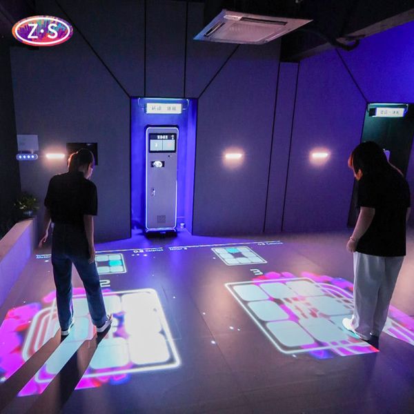 Quality Real Time Interactive Projection Plug And Play Mobile Interactive Floor Easy Setup wholesale