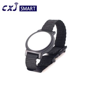 Contactless Fabric RFID NFC Bracelet Silicone Woven 1k Chips