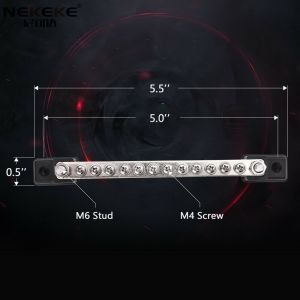 Marine 150A 12P Single Bus Bar 48V Nylon Boat Power Distribution Block