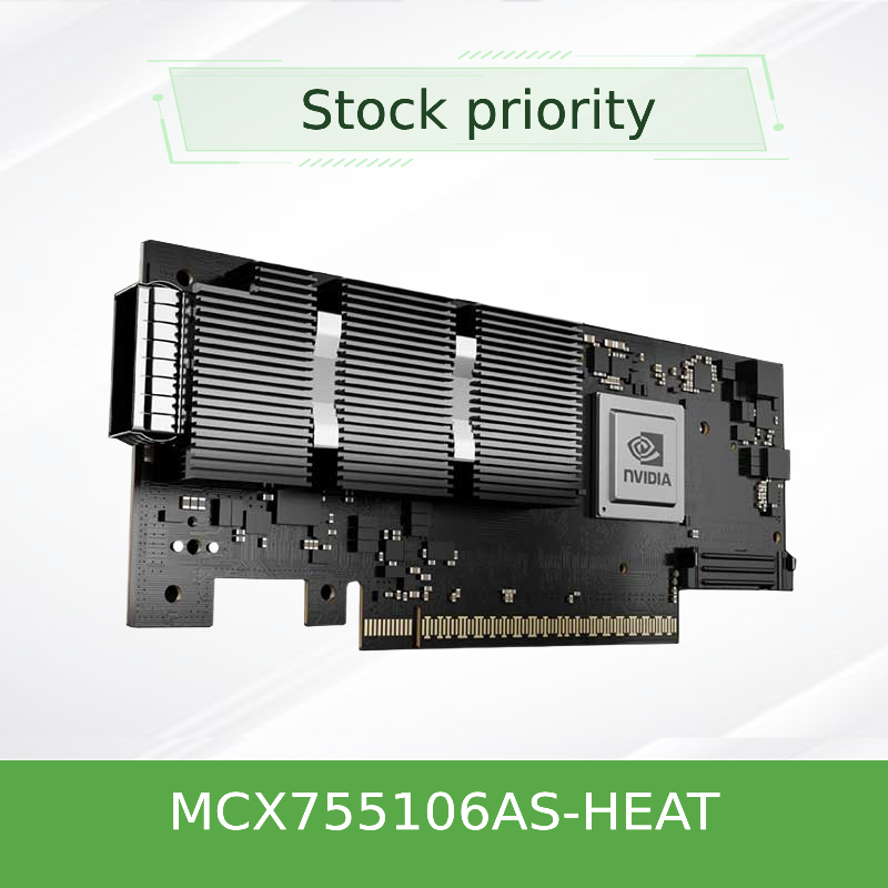 Nvidia ConnectX-7 MCX755106AS-HEAT Network Card with PCIe Gen5 OSFP56 Interface