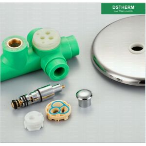 Cold and Hot Water Plastic Ppr With Brass parts Four Ways Ppr Mixer Shower Valve