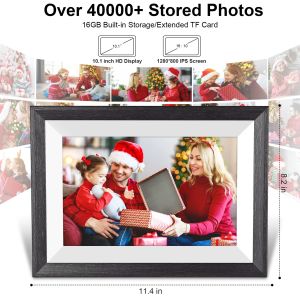 WiFi Smart 10.1 Inch Digital Picture Frame HD 16GB Electronic Picture Frame
