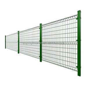 Customized 3D Curved Welded Powder Coated V Wire Mesh Panel Fence for Metal Type