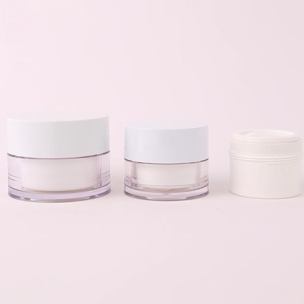 Custom Global Recycled PCR PLA Material Biodegradable Cosmetic Packaging Containers Plastic Acrylic Cream Jar with Replacement