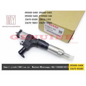 China Denso Genuine and New Fuel Injector 095000-540# 095000-5400 095000-5402 9709500-540 for Toyota 23670-E0280 23910-1322 on sale