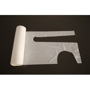 Smooth Surface Disposable Aprons On A Roll / Plastic Throw Away Aprons