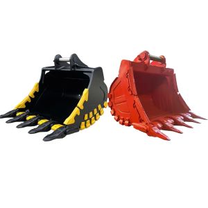 Wear Resistant Coating Rock Excavator Bucket High Capacity For Mining