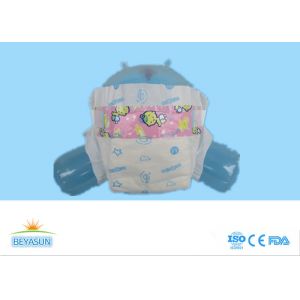 China Breathable Safest Custom Baby Diapers Chemical Free With Magic Tape on sale