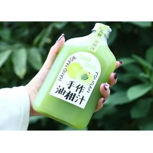 Leakage Proof Milk Tea Bottles 350ml 250ml Plastic Juice Bottles