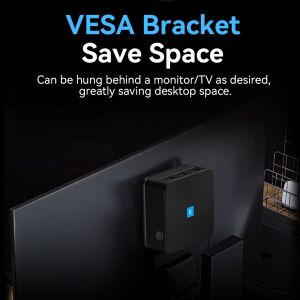 Intel Alder Lake N95 Intel Mini PC LPDDR5 12GB RAM With Dual LAN And 4K HD For