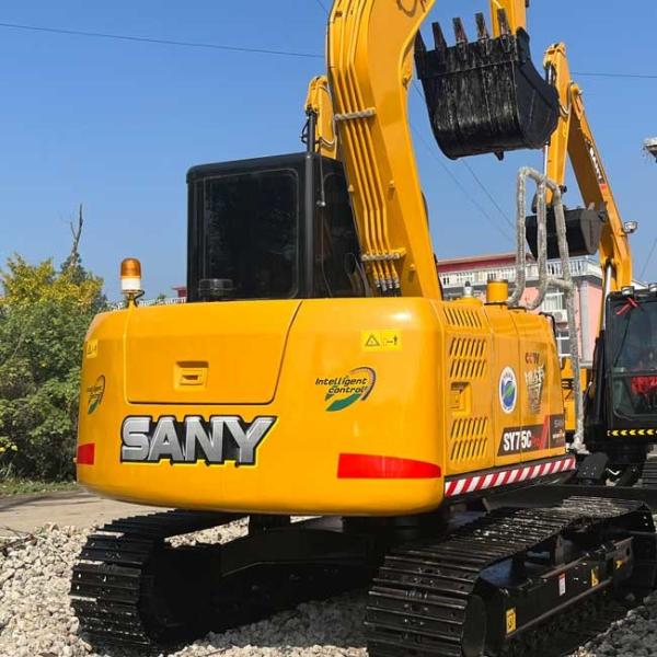 Used SANY SY75 Crawler Excavator Little Size 0.12m3 Bucket Capacity