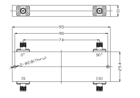 China 1-6GHz  90° Hybrid Coupler on sale