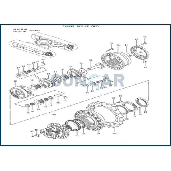 9146471 Travel Motor Seal Kit For Travel DeHITACHI EX200-5 EX210H-5 EX220-5