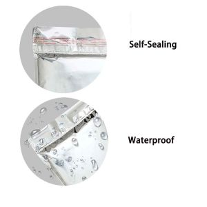 Silver Insulated Shipping Envelopes Metallic Insulated Foil Bag Self-Seal
