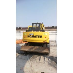 Secondhand Komatsu Excavators PC150W Heavy Excavator Wheel Excavator in Good