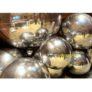 Silver PVC Inflatable Mirrored Balloons For Event Planners And Designers