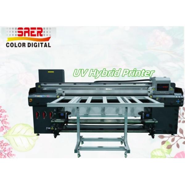 Quality SAER UV Plotter High Resolution Printhead Wide Format Roll to Roll and Flatbed UV Hybrid Printing Machine wholesale