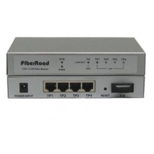 1 Port FX 4 Port TX Ethernet Fiber Optic Switches Router 200Mhz CPU TCP/ IP