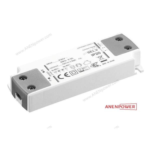 20W UKCA Certified Super Thin LED Power Supply – 12V/1.66A or 24V Output for LED Lighting