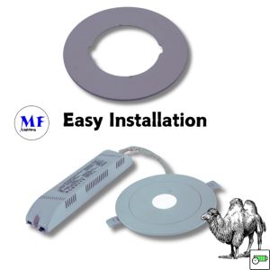 ABS PC IP43 Indoor 3W LED Rechargeable Emergency Backup Recessed Downlight