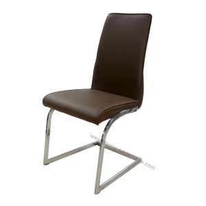 China Washable Restaurant Dining Chairs Guestroom Use Elegant Textured PU Shell on sale