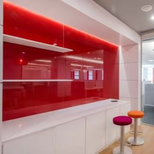 China Technique Painted Glass Custom Lacquered Glass Back Colored Glass for Kitchen Design on sale