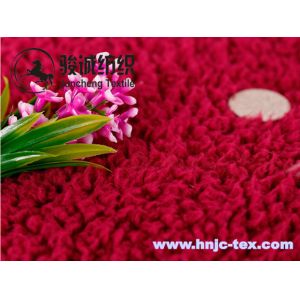 China Hot sell lamb wool fabric/velveteen for pajamas fabric and apparel on sale