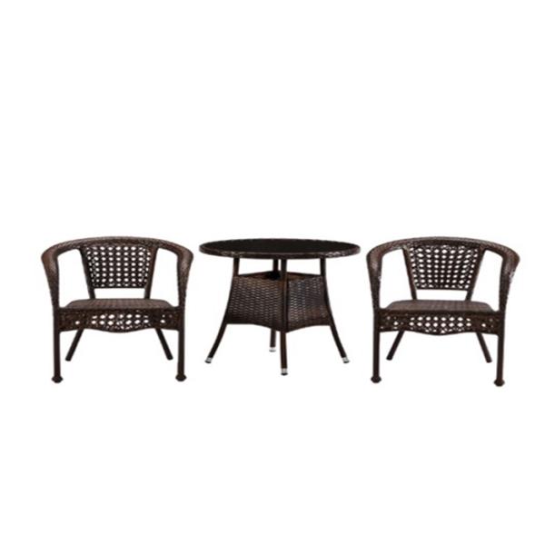 Quality Moisture Resistant 3 Piece Garden Rattan Set No Cracking EN581 wholesale