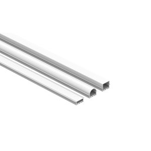 China PMMA Cover Aluminum LED Extrusions Sandblasting With PC Diffuser on sale