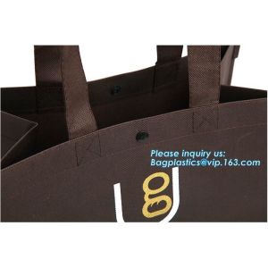Laminated black pp non woven bag,matt lamination non woven tote bag, Wholesale
