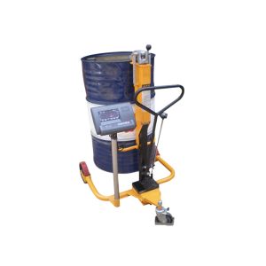 250kg Adjustable Height Oil Drum Trolley With Weighing Scale
