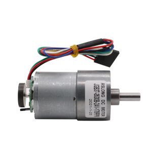 1600rpm geared electric motors JGB37 3530B DC Gear Motor With Encoder