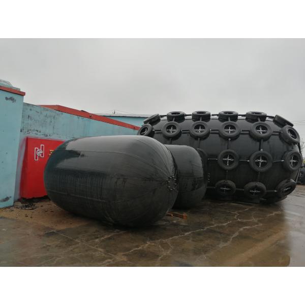 Yokohama Marine Pneumatic Rubber Fender 80kpa 3.3*6.5m With Chain Net