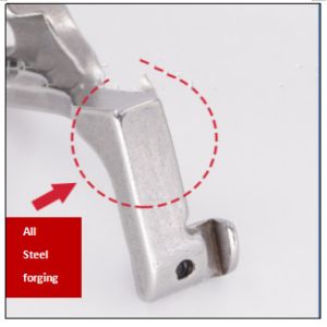 Adjustable Invisible Zipper Steel Press Foot And Press Foot With Notched For