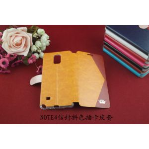 2 Colors Lether Case For Samsung Galaxy Note 4