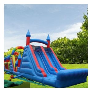 Age Range 8-13 Years 90' Commercial Inflatable Obstacle Course Express/Train