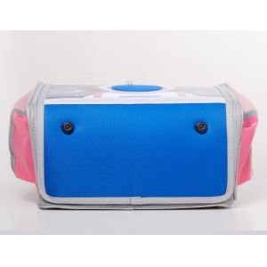 Detachable Plastic Interchange Zipper 600D Polyester Backpack EVA DIY School