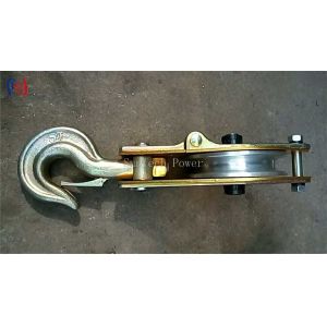 OEM Overhead Line Hoist Sheave Tackle Steel Sheaves Cable Pulley Block Aluminium