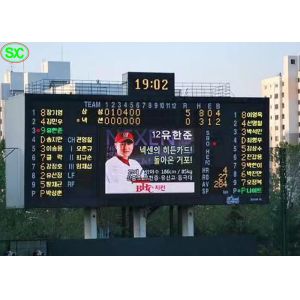 high brightness p10 large stadium led display to broadcast sports video