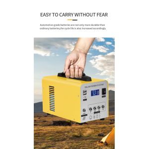 Smart Portable Power Station Generator 120W With Solar Panel For Camping
