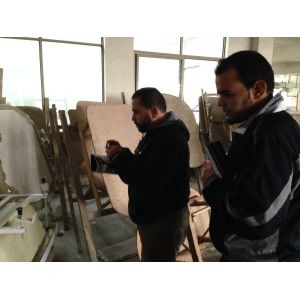 bathtub moulds making skills training--customer from Algeria