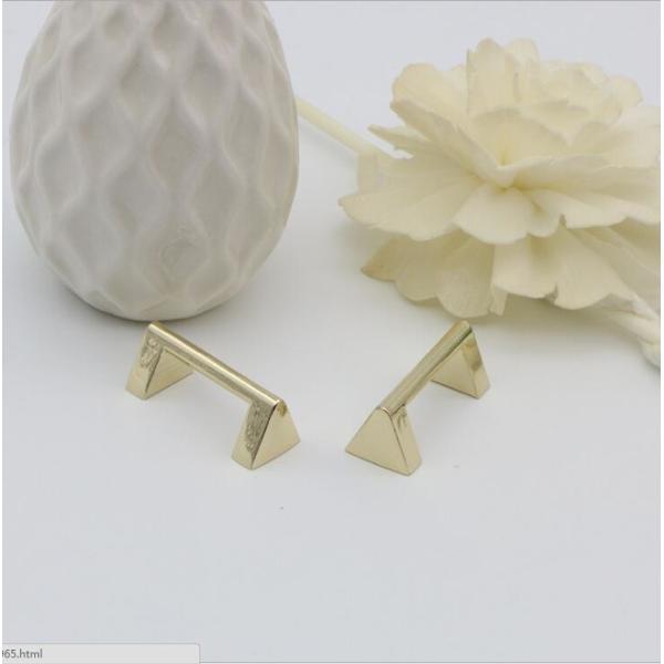 Purse bag accessories light gold 20 mm arch screw button bridge metal buckle for