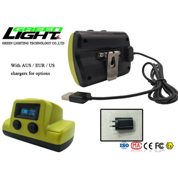 385LUM 20000lux 5V 2A IP68 Rechargeable Mining Cap Lamp