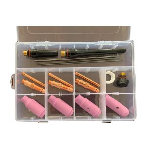 Welding Torch Gas Lens Wedge Collect Ceramic Nozzle Kit for Tig Welding
