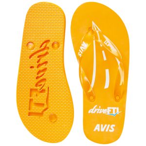 customed eva die cut and embossed slipper printed Womens Flip flop thongs