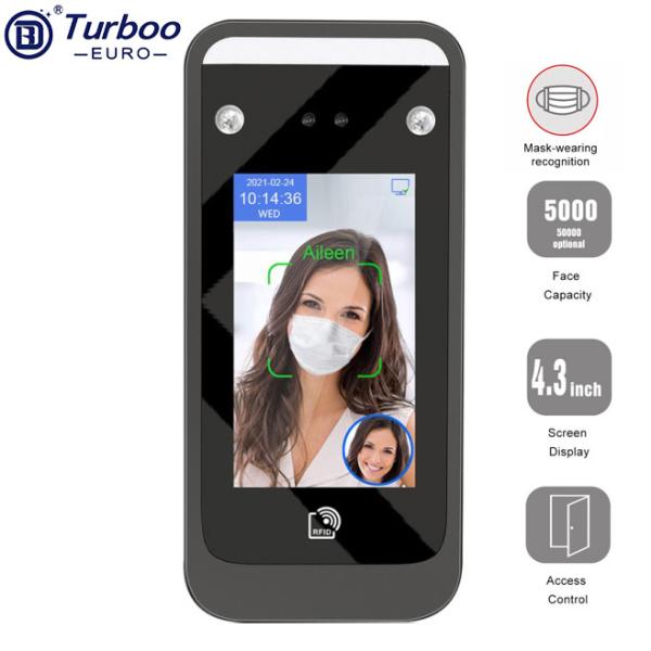 Quality 4. 3 Inch AI Face Recognition Attendance Machine Multiple Verification Access Time Attendance wholesale
