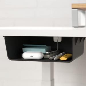 Cheap Hidden Storage Space Saving Adhesive Desk Shelf Hanger Hook Holder for Installation for sale