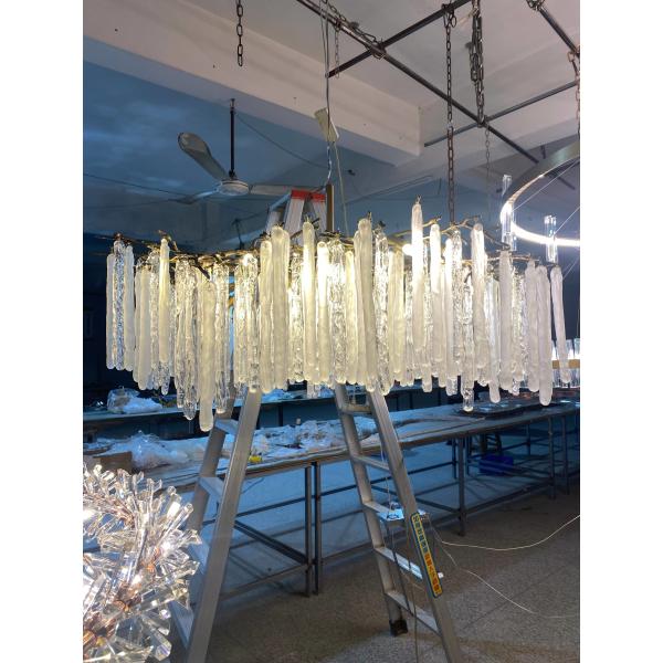 Quality Nordic Creative Ice Block Chandelier Luxury Crystal Chandelier Lamps wholesale